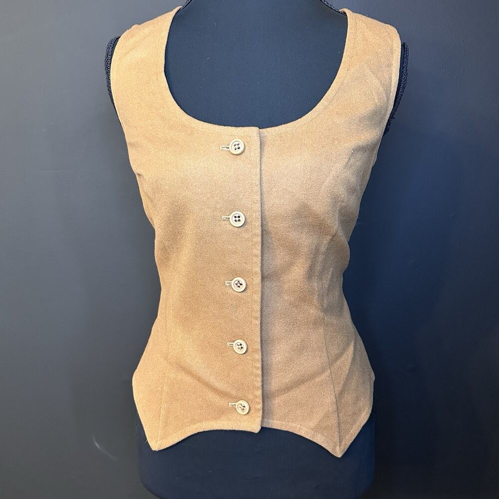 Vintage Pendleton 100% Wool Corset/ Vest Top Women’s Small Brown - Picture 2 of 3